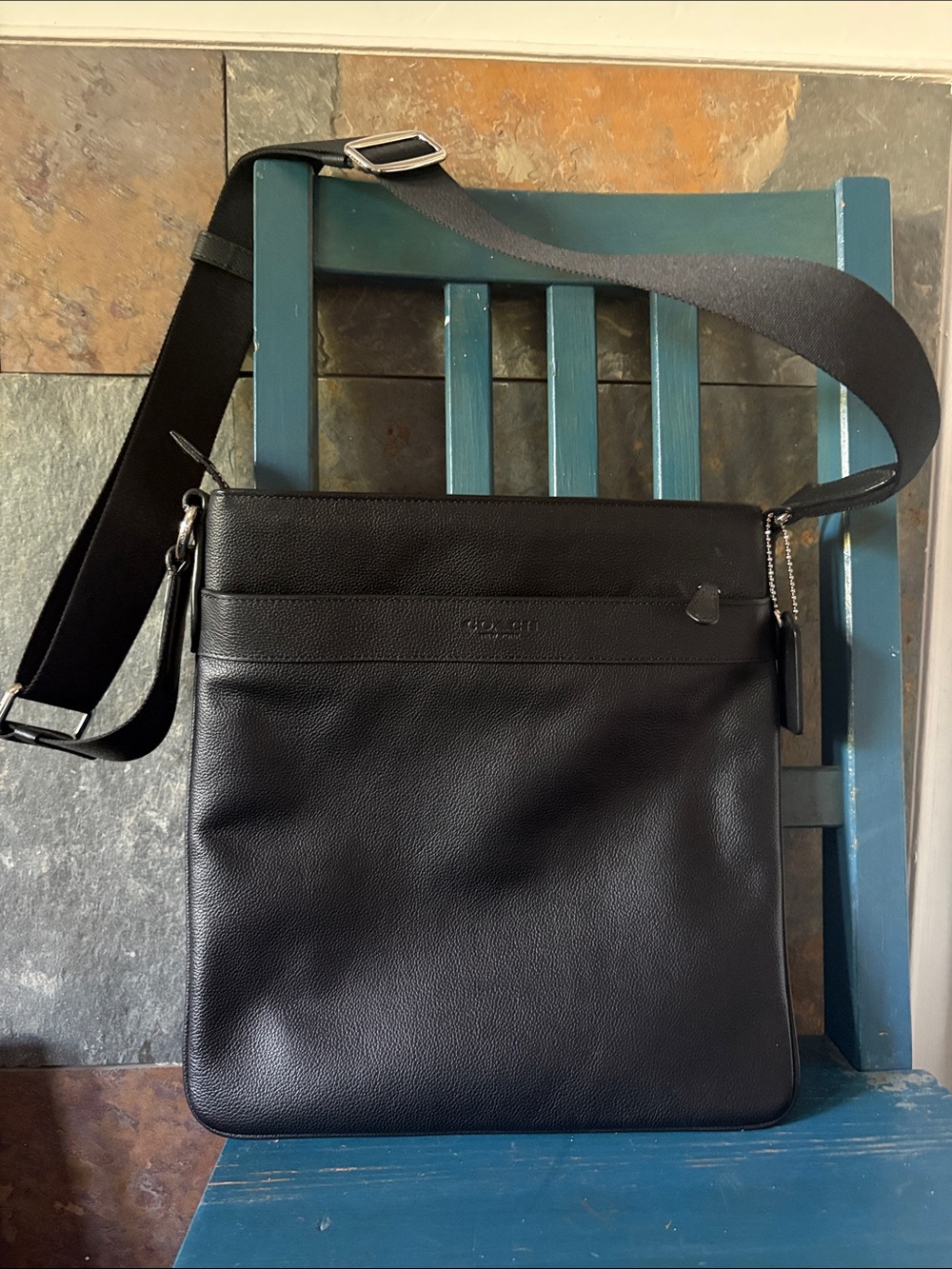 Coach crossbody cowhide leather